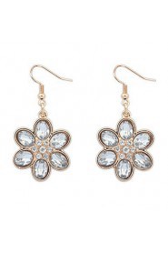 Bright Flowers Popular Fashion Crystal Marriage Earrings