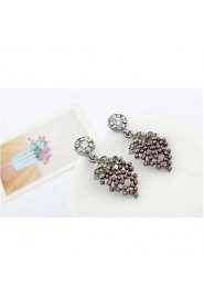 Antique Bohemia Coffee Plant Fruit Vintage Drop Earrings For Women Lady New Jewelry Grapes Earrings