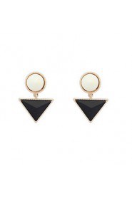 Europe And America New Fashion Punk Triangle Round Earrings