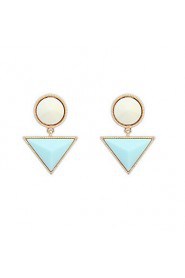 Europe And America New Fashion Punk Triangle Round Earrings