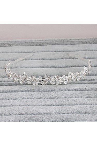 Women's Rhinestone Headpiece-Wedding / Special Occasion / Casual / Office & Career / Outdoor Headbands 1 Piece Silver Round
