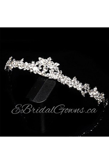 Crystal Crown Tiara Hair Flower Bride Hair Wedding Headdress Wedding Accessories One Piece