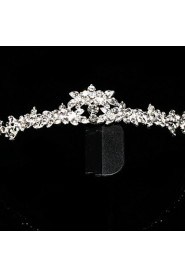 Crystal Crown Tiara Hair Flower Bride Hair Wedding Headdress Wedding Accessories One Piece