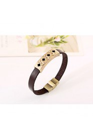 moon and stars the legendary personality Pierced leather bracelet alloy Leather Bracelet(bracelet)