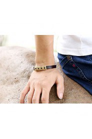 moon and stars the legendary personality Pierced leather bracelet alloy Leather Bracelet(bracelet)