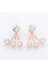 Stud Earrings Women's / Unisex Alloy Earring Cubic Zirconia