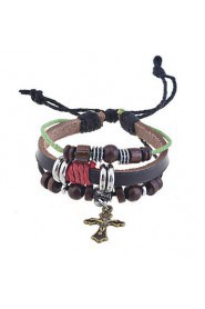 Men's/Unisex/Women's Charm Bracelet Alloy/Leather