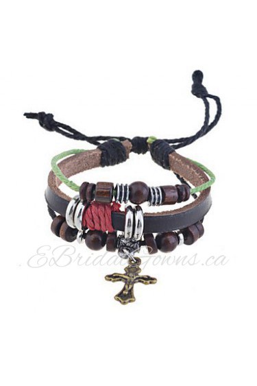 Men's/Unisex/Women's Charm Bracelet Alloy/Leather