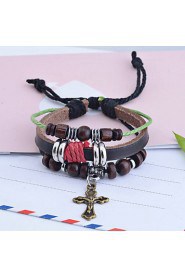 Men's/Unisex/Women's Charm Bracelet Alloy/Leather