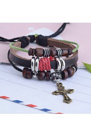 Men's/Unisex/Women's Charm Bracelet Alloy/Leather