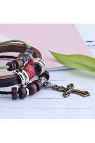 Men's/Unisex/Women's Charm Bracelet Alloy/Leather