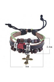 Men's/Unisex/Women's Charm Bracelet Alloy/Leather