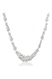 Ladies'/Women's Alloy Wedding/Party Jewelry Set With Rhinestone