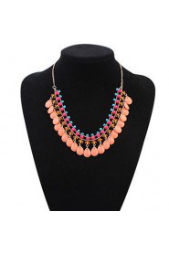 Latest Women Multi layers Statement Necklace Bohemia Style Choker Chains Ball Handmade Collar Necklaces