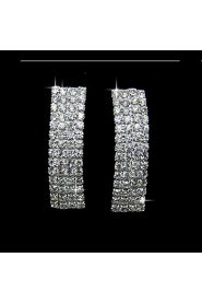 Fashionable Alloy With Rhinestone Women's Earrings