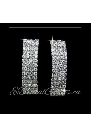 Fashionable Alloy With Rhinestone Women's Earrings