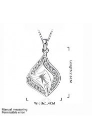 Cremation Jewelry 925 sterling silver Hollow Geometry Pave Zircon Pendant Necklace for Women