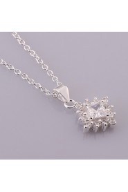 Cremation Jewelry 925 sterling silver Geometry Pave Zircon Pendant Necklace for Women