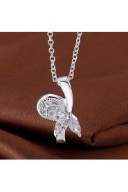 Cremation Jewelry 925 sterling silver Creative Flower with Zircon Pendant Necklace for Women