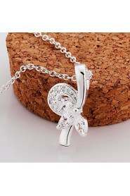 Cremation Jewelry 925 sterling silver Creative Flower with Zircon Pendant Necklace for Women