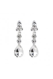 Graceful Ladies'/Women's Alloy Wedding/Party Jewelry Set With Rhinestone