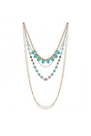 Women's Alloy Necklace Daily Turquoise