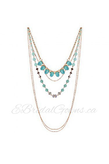 Women's Alloy Necklace Daily Turquoise