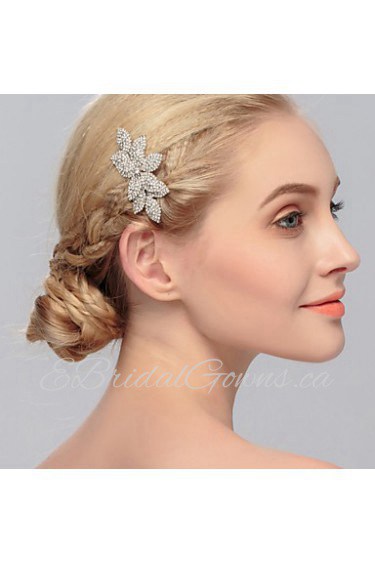 Women's Rhinestone Headpiece-Wedding / Special Occasion / Casual / Office & Career / Outdoor Hair Combs 1 Piece Clear Round