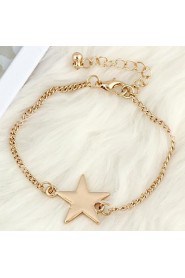 Star-Shaped Alloy Bracelet Gold(1Pc)