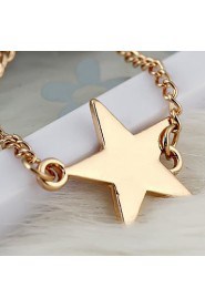 Star-Shaped Alloy Bracelet Gold(1Pc)