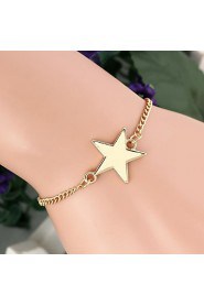 Star-Shaped Alloy Bracelet Gold(1Pc)