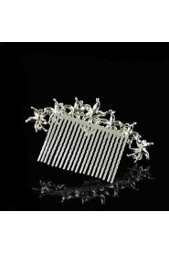 Women's Rhinestone/Alloy Headpiece - Wedding Hair Combs 1 Piece