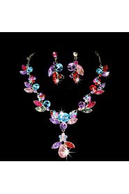 Jewelry Set Women's Birthday / Gift / Party / Special Occasion Jewelry Sets Alloy Rhinestone / Cubic Zirconia Necklaces / EarringsAs the