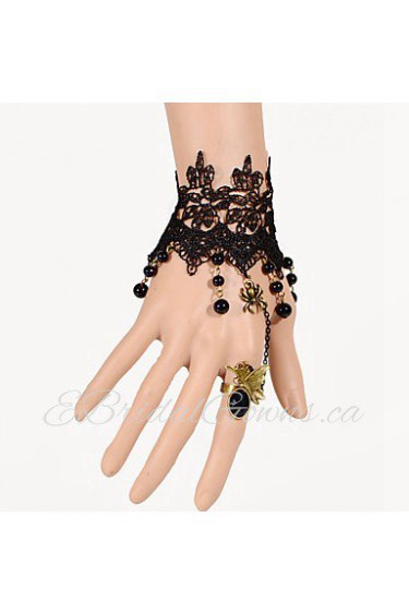 Vintage Butterfly Spider Bracelet With Ring