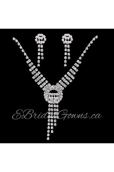 Jewelry Set Women's Anniversary / Wedding / Engagement / Birthday / Gift / Party / Special Occasion Jewelry Sets Alloy / Rhinestone