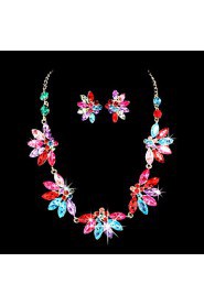 Jewelry Set Women's Birthday / Gift / Party / Special Occasion Jewelry Sets Alloy Rhinestone / Cubic Zirconia Necklaces / EarringsAs the