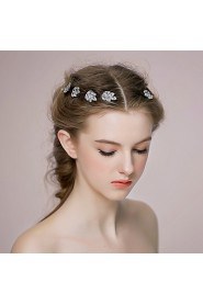 Women's Rhinestone / Alloy Headpiece-Wedding / Casual Hair Pin 1 Piece Silver