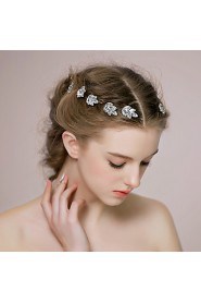 Women's Rhinestone / Alloy Headpiece-Wedding / Casual Hair Pin 1 Piece Silver