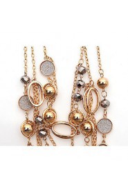 Women's Alloy Necklace Daily Rhinestone-61161032