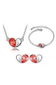 Thousands of colors Women's Alloy Jewelry Set Crystal-9-1-391-2-063-3-056