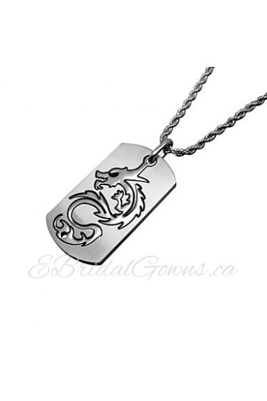 Men's Titanium Brand Personality Pendant