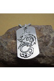 Men's Titanium Brand Personality Pendant