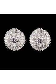 Stud Earrings Women's Cubic Zirconia/Alloy Earring