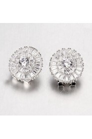 Stud Earrings Women's Cubic Zirconia/Alloy Earring