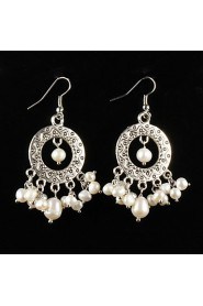 Drop Earrings Women's Alloy Earring Pearl