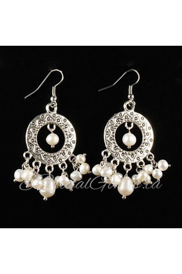 Drop Earrings Women's Alloy Earring Pearl