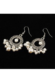 Drop Earrings Women's Alloy Earring Pearl