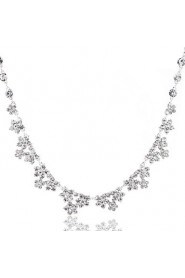 Flowers Ladies'/Women's Alloy Wedding/Party Jewelry Set With Rhinestone