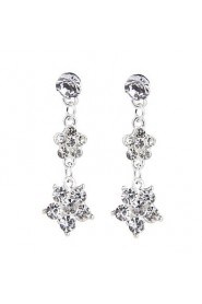 Flowers Ladies'/Women's Alloy Wedding/Party Jewelry Set With Rhinestone