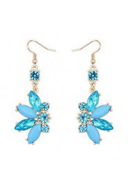 Shiny Colorful Small Butterfly Alloy Pierced Drop Earrings Fashion Female Models Cute Women Vintage Jewelry